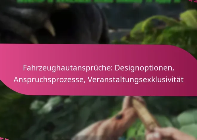 Fahrzeughautansprüche: Designoptionen, Anspruchsprozesse, Veranstaltungsexklusivität