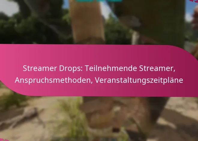 Streamer Drops: Teilnehmende Streamer, Anspruchsmethoden, Veranstaltungszeitpläne