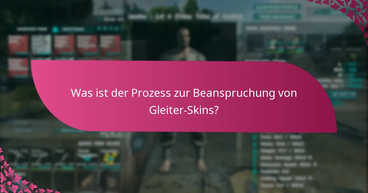 Wie kann ich an Veranstaltungen für Gleiter-Skins teilnehmen?