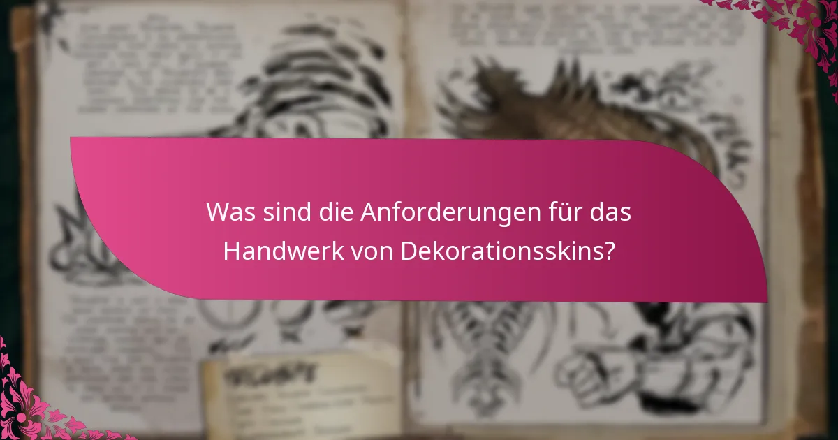 Wie können Spieler Dekorationsskins beanspruchen?
